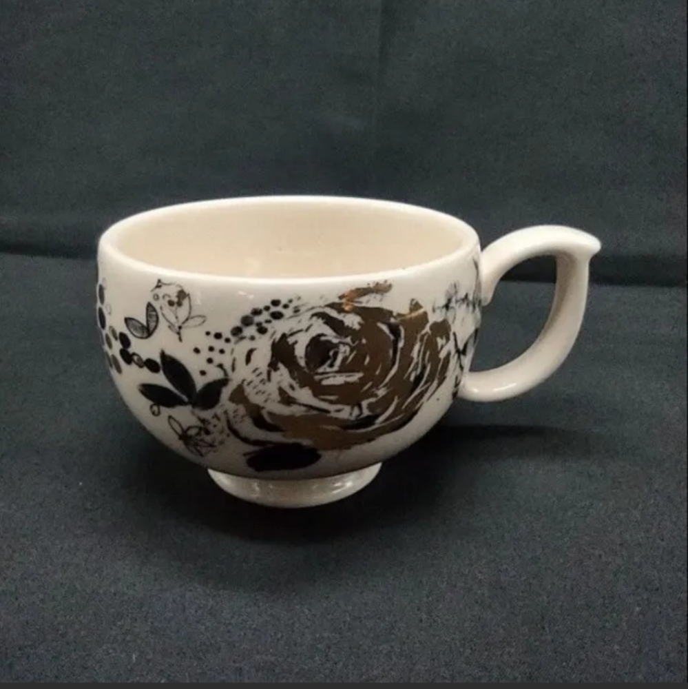 Anthropologie by Lauren Wan Floral Tea Cup Mug